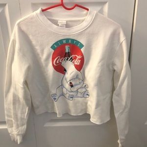cropped sweatshirt